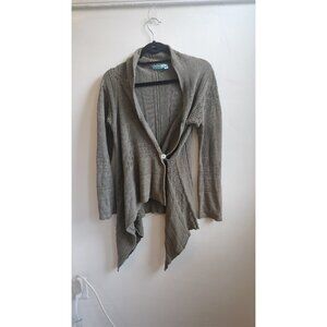 Goddis asymmetrical hem green cardigan Fairy Grunge Cottahecore Witchcore S/M